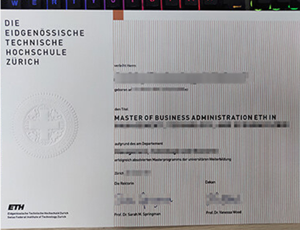 瑞士苏黎世联邦理工学院毕业证图片（苏黎世联邦理工学院毕业证书定做）