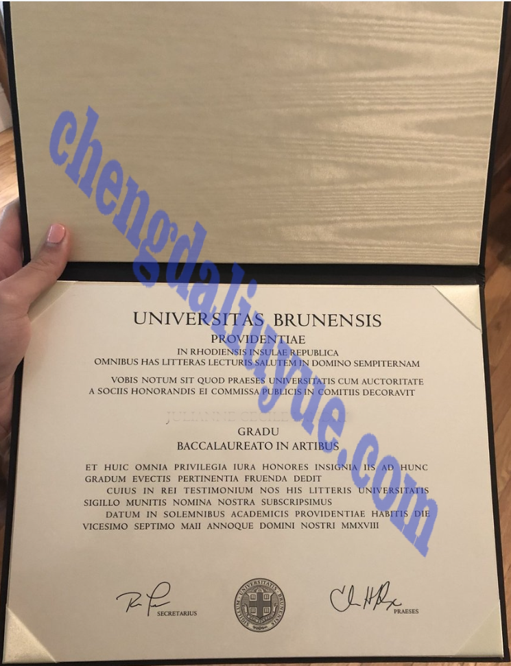 布朗大学毕业证样本（美国布朗大学毕业文凭图片）