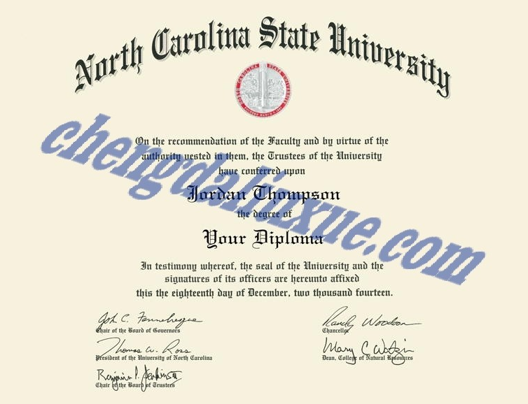 北卡罗来纳州立大学毕业证样本(美国大学毕业证原版模板)